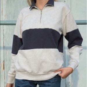 Brandy Melville Quarter Zip Sweater